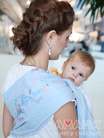 Слинг c кольцами Ажур, птички и экосумка в подарок