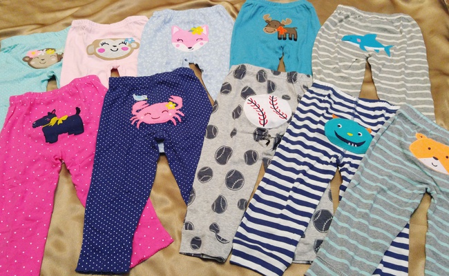 Штаны с рисунком на попе