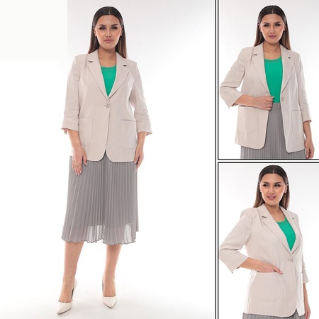 Летний стильный Лук🔥Пиджак Лен и ЮБКА 1917 ПЛИСОЛЕ