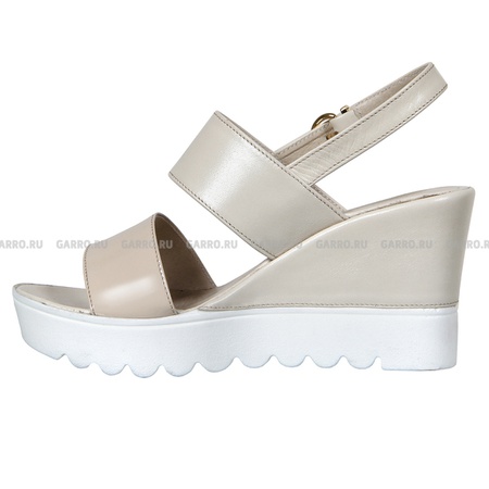 Босоножки 6273 бежевые,натуральная кожа