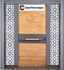 Steel security door & wooden door with frame