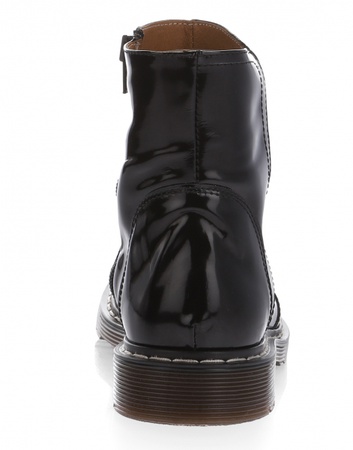 S166 siyah rugan yarım bot