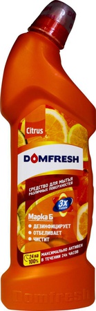 гель антибактериальный для ванной комнаты CITRUS, COSMOS, OCEAN DOMFRESH