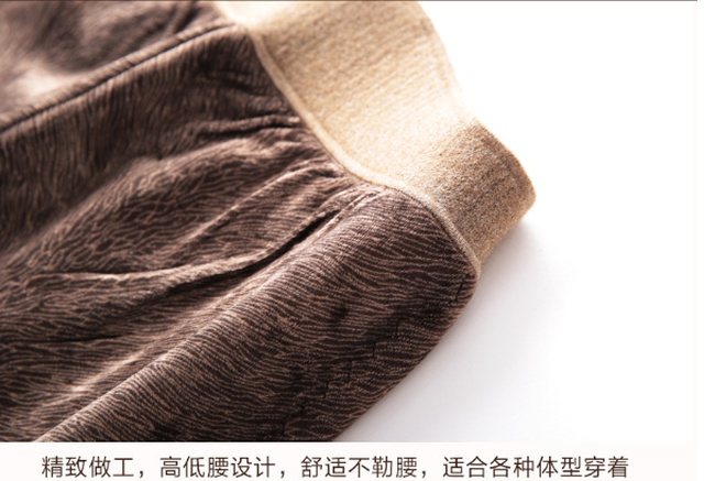 Осенние и зимние новые мужские и женские шерстяные брюки, двухслойные теплые брюки из флиса и толстого кашемира, тонкие теплые шерстяные брюки с высокой талией