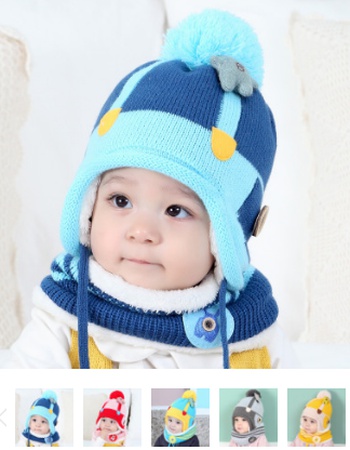 Шапочки детские от 0 - 10 лет