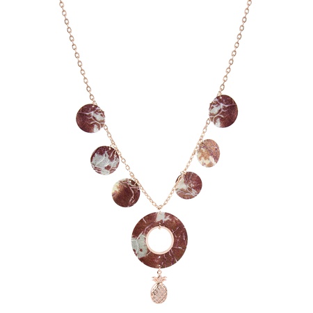 W-E-ZR-201  Кожаные серьги, браслет, комбинация колье