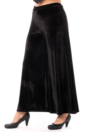 Büyük Beden Kadife Etek Pantolon