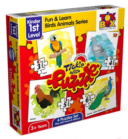 Пазл с загадкой - Птици и Животные