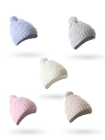 Детская шапочка Quad Zigzag с одним помпоном