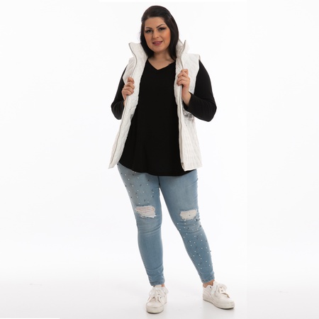 Büyük Beden Kapitone Yelek