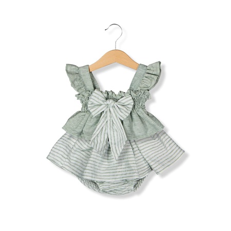 Wholesale Baby Girls Rompers With Bow 0-24M