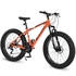 26 Inch Fat Tire Bike, Full Shimano 21 Speeds Mountain Bicycle, Dual Disc Brakes