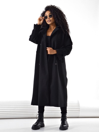 Пальто #4045 модель оверсайз 42-44 подойдёт до 50 размера