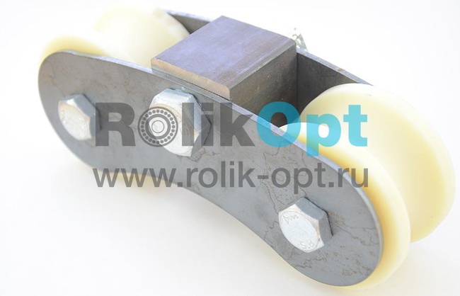 Каретка роликовая КАПРОЛОН под ТРУБУ d.3/4″ (25мм) d 70