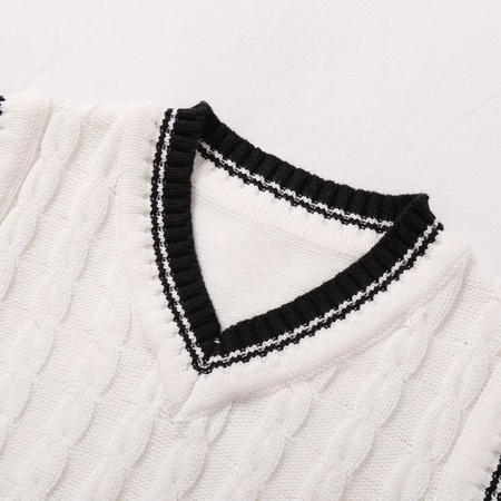 Весенне-осенний новый чистый цвет в британском стиле детский жилет из хлопка в западном стиле универсальный