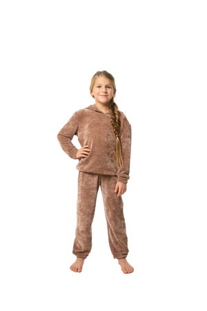 Спортивный костюм из вязаного велюра карамель Yumster YG.21.42.006