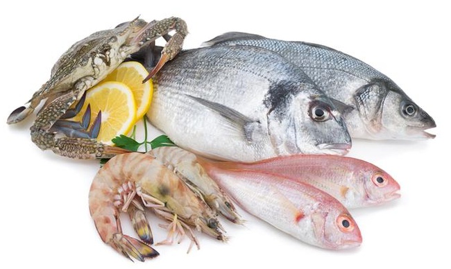 Frozen fish and seafood.