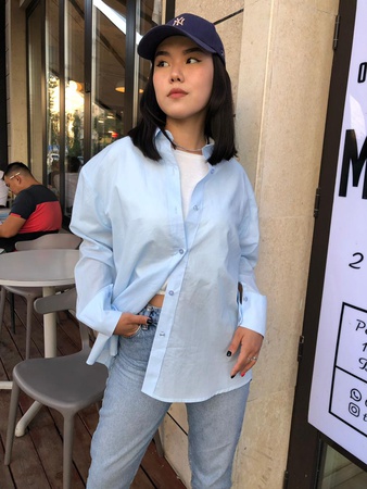 рубашки х/б оверсайз с 42-50 размер,в модных ярких расцветках