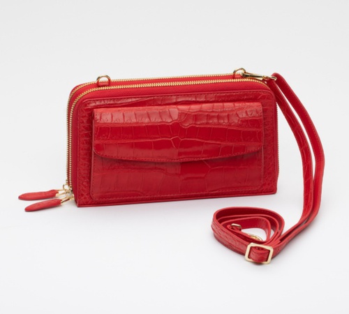 Hakiki timsah derisinden çanta, kemer ve cüzdanlar