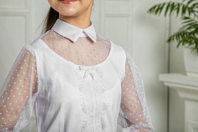 Школьная подростковая блузка