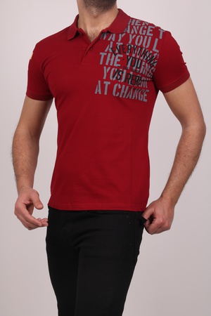 Футболка с воротником-поло из ткани пике