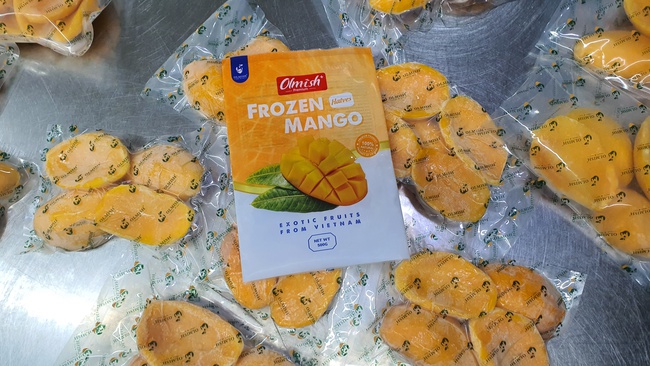 Замороженный Манго половинки. Замороженные фрукты с заводов OLMISH