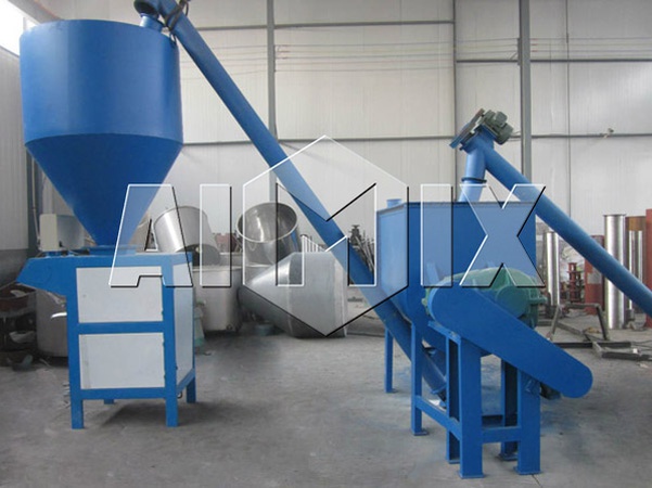 Kuru yapı karışımları ve ısıtma blokları üretimi için hatlar.