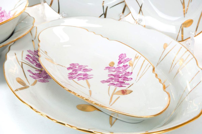 Сервиз столовый 29 предм. Юбилейный Розовая ветка