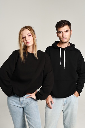 Худи, свитшот, толстовка, кофта с капюшоном, балахон, пайта - без надписи. Унисекс