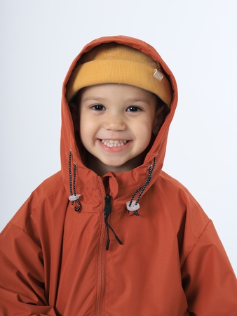 Kapüşonlu çocuk rüzgarlığı