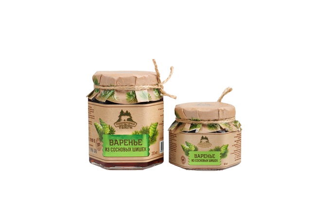 Варенье из сосновой шишки/ с ядром кедрового ореха/ с ягодами (много шишки)/ 120г и 250г