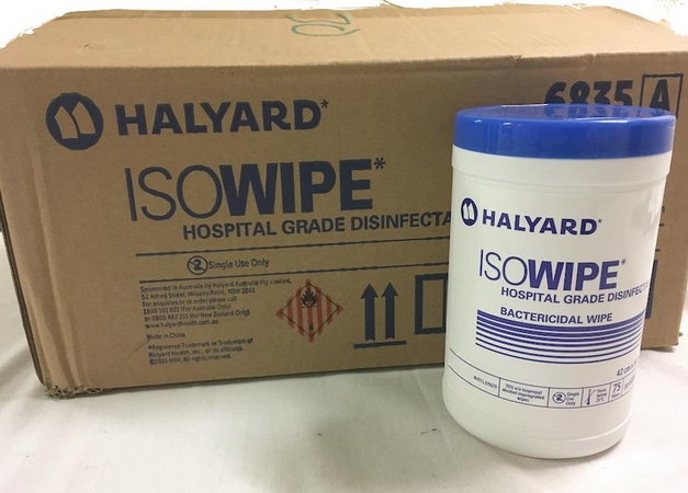 ISOWIPE*  BACTERICIDAL WIPES