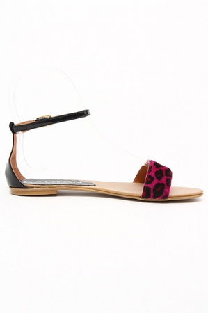 Сандалии фуксия под леопарда sa007