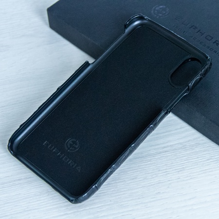 IPhone X case made of crocodile leather