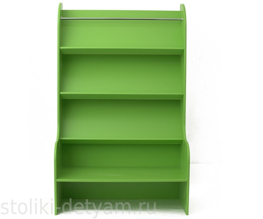 Широкий стеллаж для детей с 4 полками