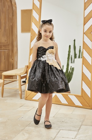 блестящее пышное платье