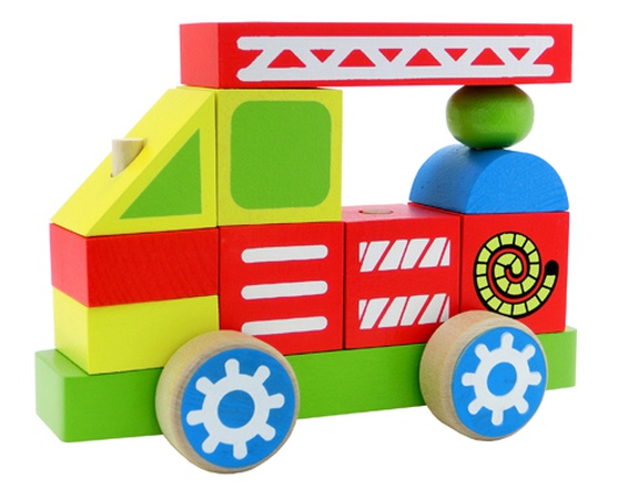 Конструктор-каталка "Пожарная машина"