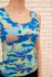 ЖЕНСКАЯ МАЙКА В СИНЕ-САЛАТОВЫЙ