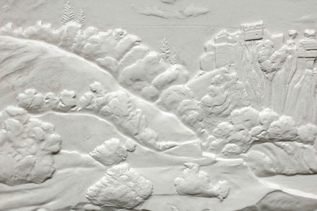 Рельефная 3D-картина, по мотивам рисунка Альбрехта Дюрера