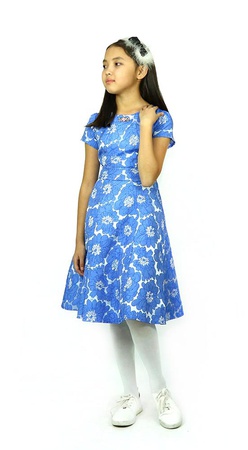 Tina elbise açık mavi