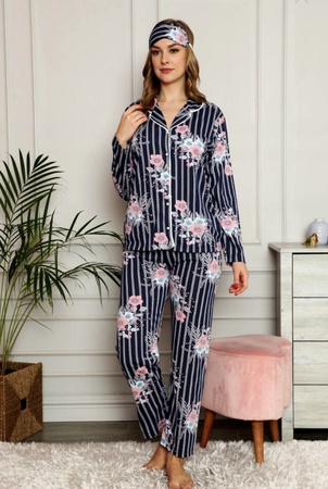 Pamuk Kadın Pijama Takımı Uyku Giyim Made in Türkiye
