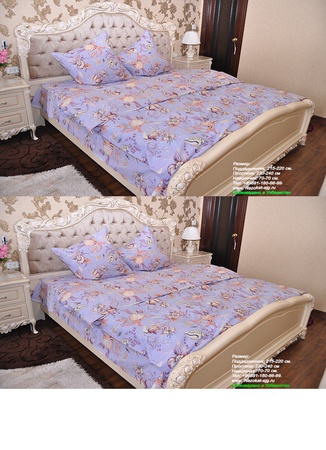 Cotton bed linen (double) - Satin, poplin!