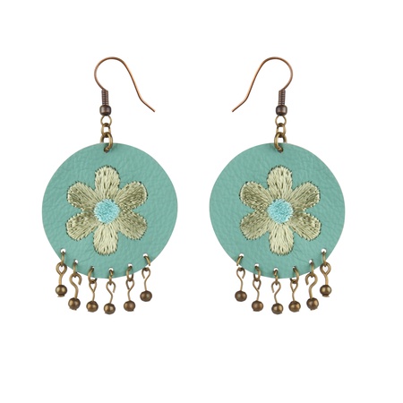 W-113N  Кожаная серьга