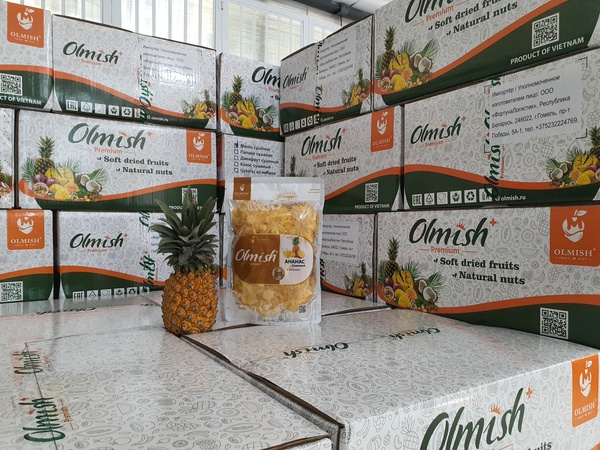 Kurutulmuş Ananas. OLMISH fabrikalarından kurutulmuş meyveler