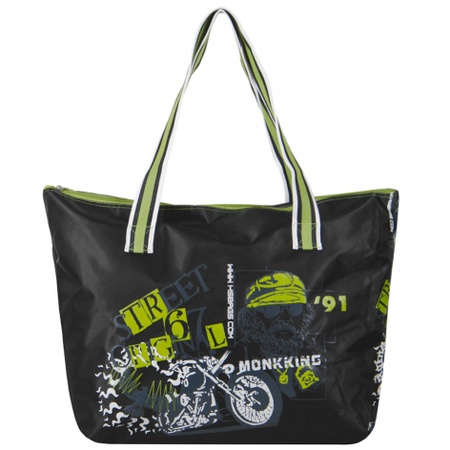 Сумка MK-C90605 Цвет: чёрно/салат