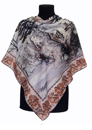 Şal &quot;Rusya Şehirleri&quot; marka Platffin 115х115