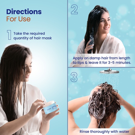 Yuthika Professional Ultracare Sulfate Free Hair Mask For Women & Men (500 ml & 150 ml), Total Repair for Damaged, Dry & Frizzy Hair