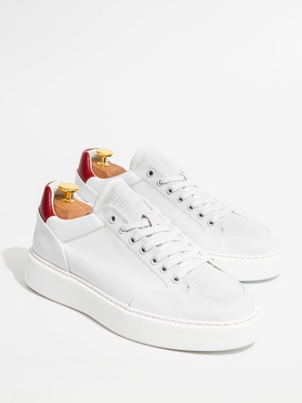 Кожаные кеды / кроссовки ручной работы из 100% итальянской кожи Made in Europe