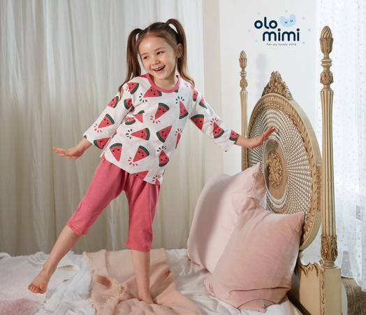 NEW 20SS 3/4-sleeve premium cotton slub fabric Soft and comfy - Cool Cool Watermelon