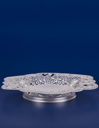 Серебряная ваза "Лебедь"